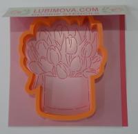 букет цветов в коробочке